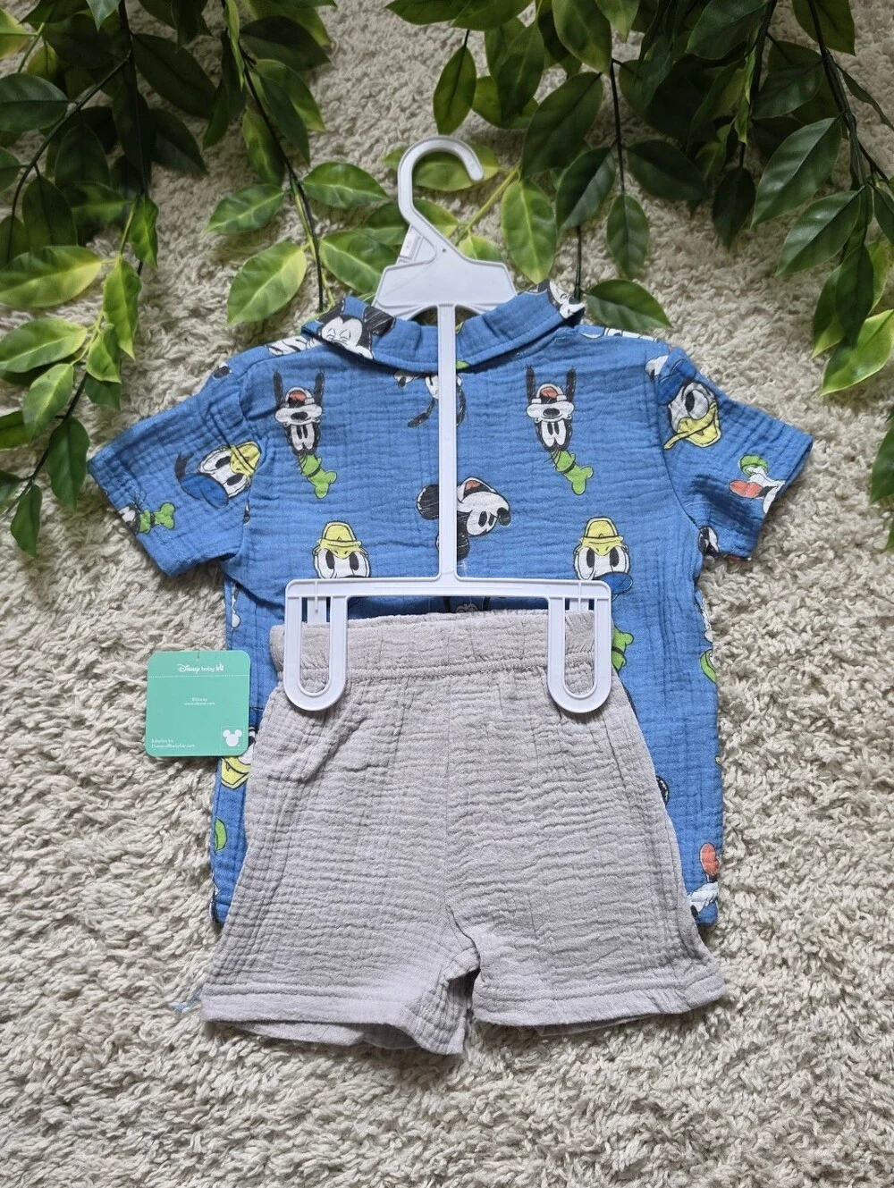 Baby Boy Mickey Mouse Muslin Outfit (9-12 Months)